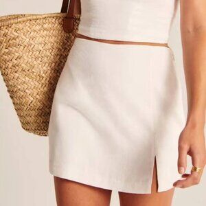 Abercrombie Linen Blend Mini Skirt